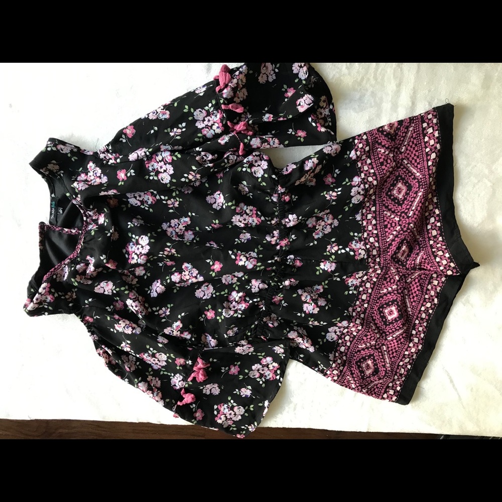 Takara Girls boho floral romper